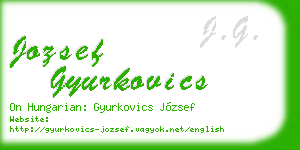 jozsef gyurkovics business card